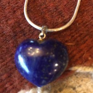 Heart lapis necklace